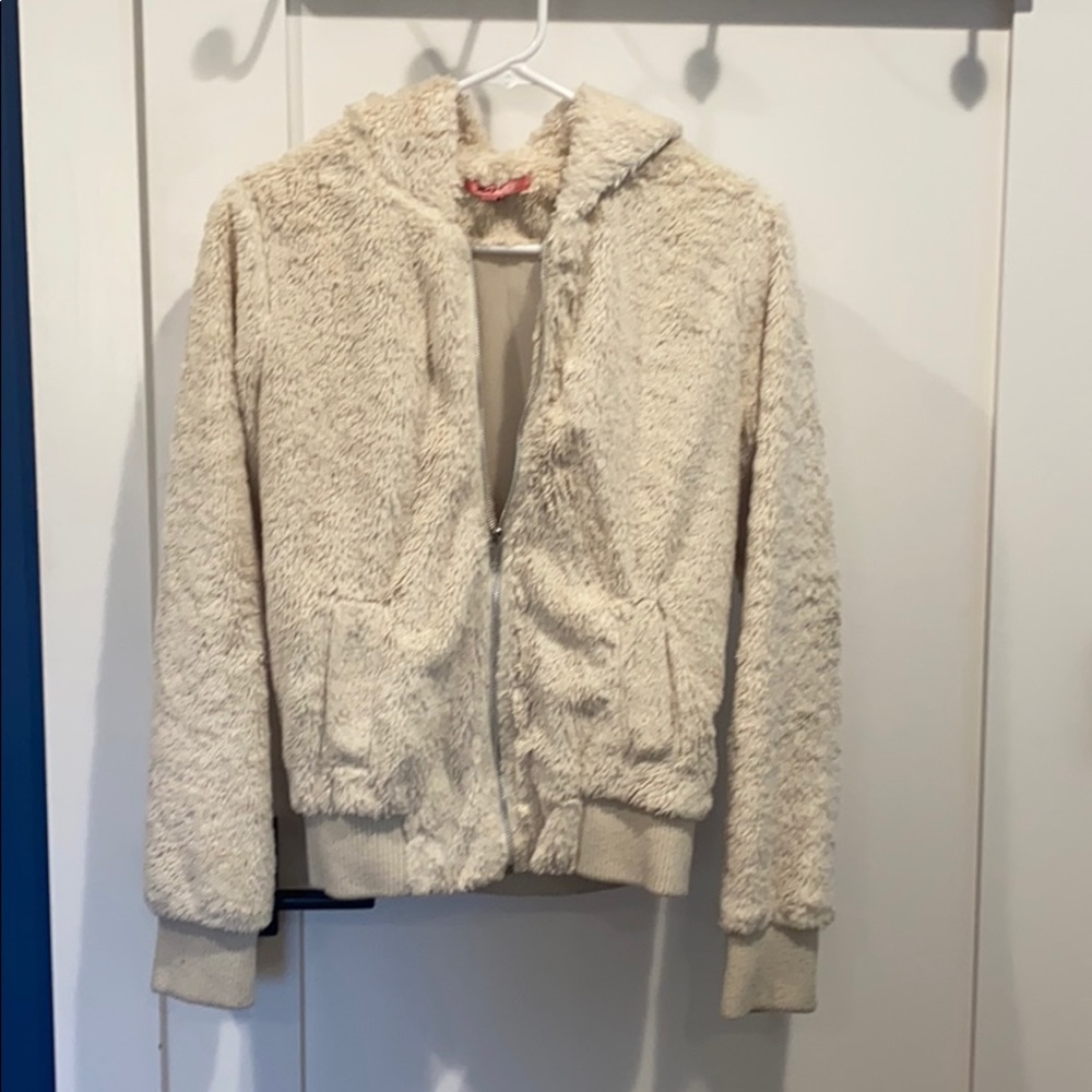 VINTAGE 2000s, Teddy zip up hoodie